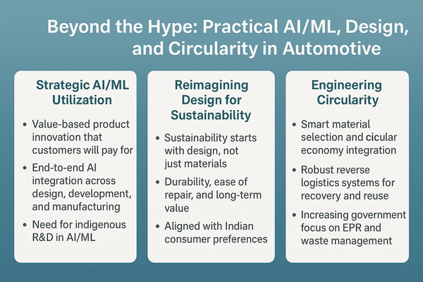 Beyond the Hype: Practical AI/ML, Design, and Circularity in Automotive